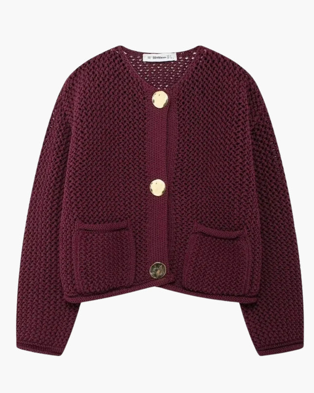 Lya | Grobstrick-Strickjacke