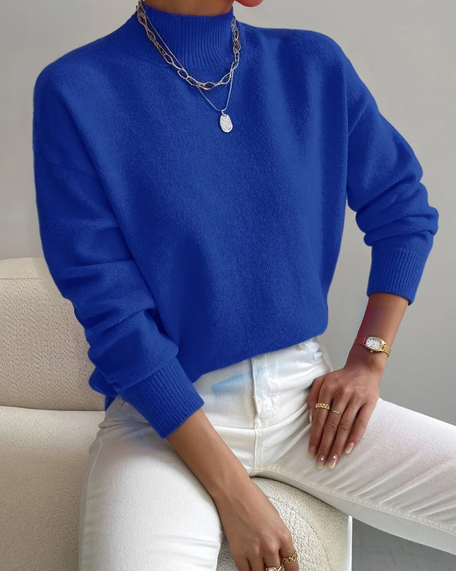 Gemütlicher eleganter Rollkragenpullover