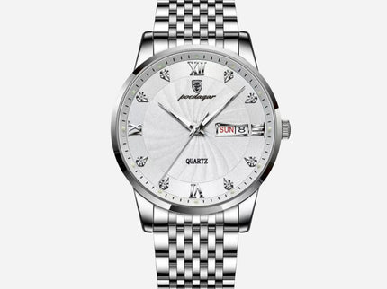 Herren Business Uhr aus Edelstahl