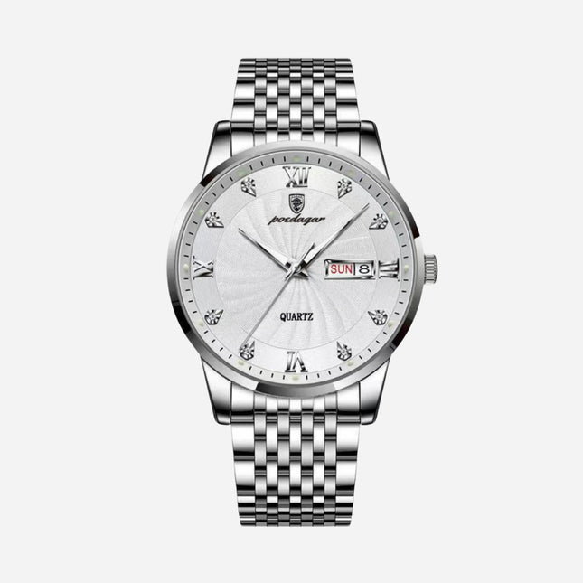 Herren Business Uhr aus Edelstahl