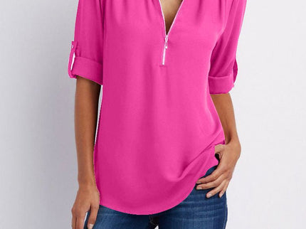 Langärmelige Lockere Bluse