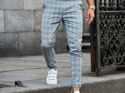 Moise™ | Elegante Herren-Slim-Fit-Hose mit Karomuster