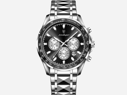 Luxuriöse Herren-Sportuhr mit wasserdichtem Quarzwerk und Chronograph