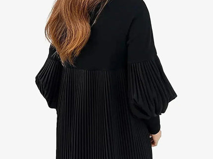 Avelyn™ - Elegantes Plisseekleid mit Laternenärmeln für Damen