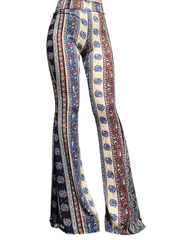 Leopard Bootcut-Hose
