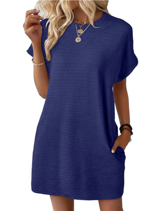 Ivay™ – Minimalistisches Sommerkleid mit Rundhalsausschnitt