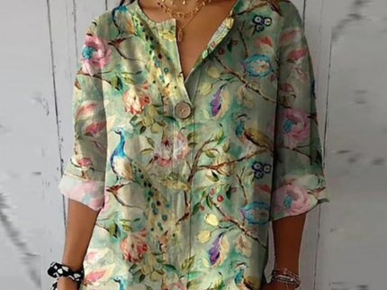 TIZIANA - LOCKERE BEDRUCKTE BLUSE