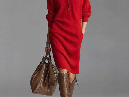 Apple™ - Warmes Elegantes Kleid | Bequem