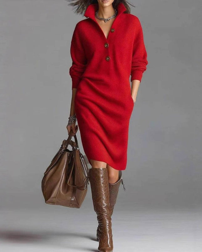Apple™ - Warmes Elegantes Kleid | Bequem