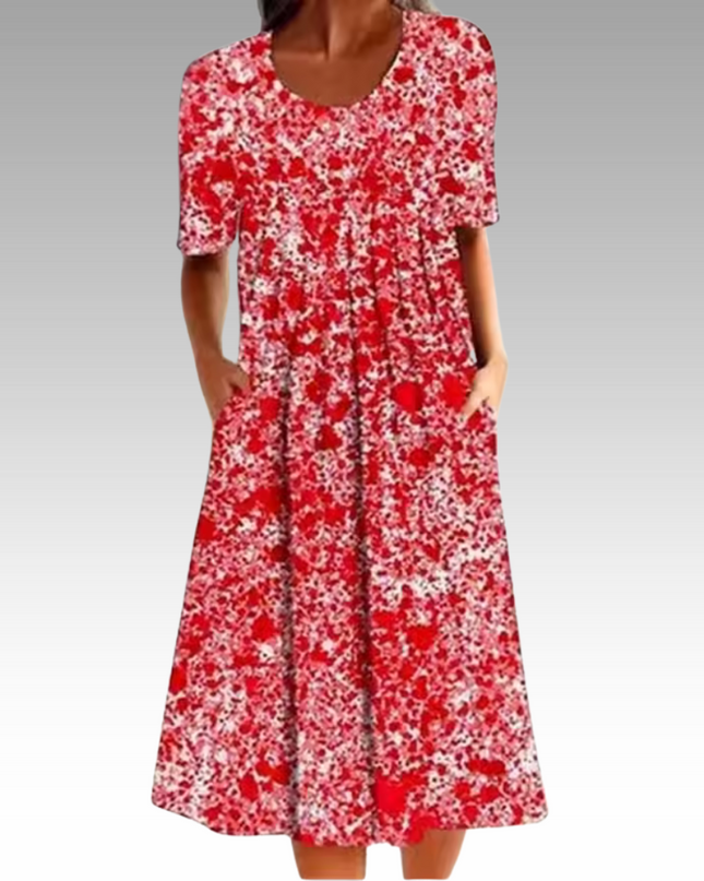 Ziva™ – Elegantes Kleid mit Blumenmuster und Bauchabdeckung
