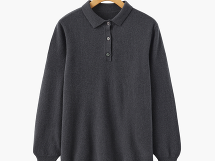 Bennett | Luxuriöser Herren Kaschmirpullover mit Polokragen & Knopfleiste