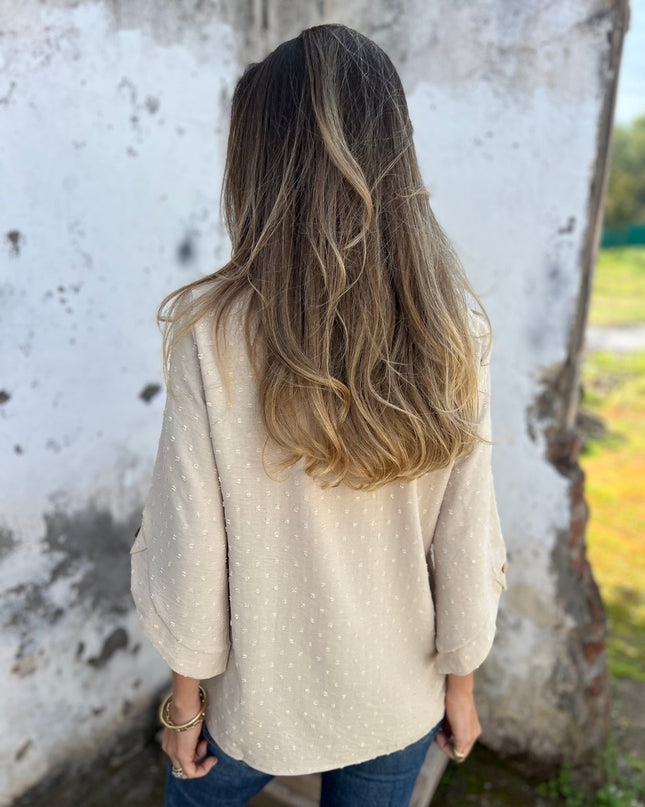 BENEDICTE - LOCKERE BLUSE MIT ÄRMELN