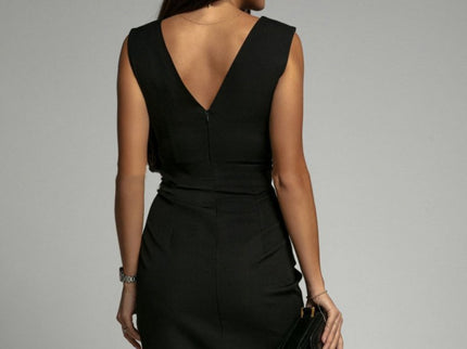 Brenda | Figurbetontes Kleid mit V-Ausschnitt und Schlitz