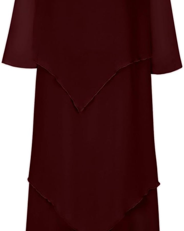 Elegantes Chiffonkleid mit Lagenlook