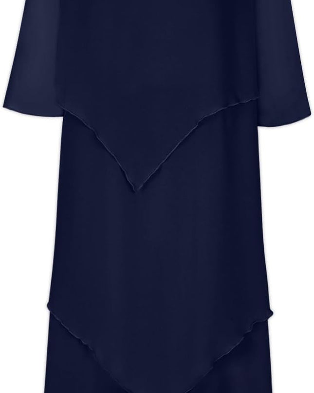 Elegantes Chiffonkleid mit Lagenlook