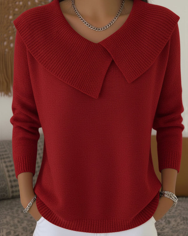 Lucia | Pullover mit Weichem Kragen