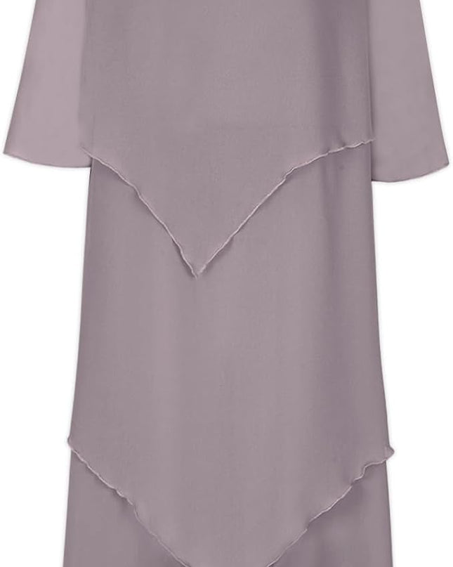 Elegantes Chiffonkleid mit Lagenlook