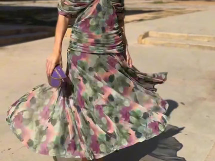 Lady™ - Elegantes Maxikleid für festliche Anlässe mit V-Ausschnitt