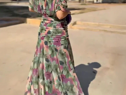 Lady™ - Elegantes Maxikleid für festliche Anlässe mit V-Ausschnitt