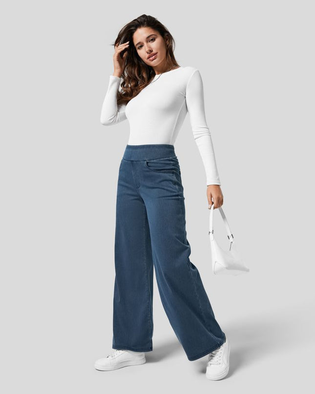 Evie | Bequeme Elastische Hose mit Hohem Bund