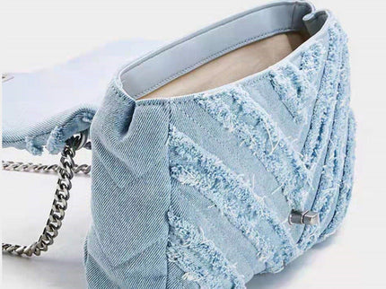Macy - Elegante hellblaue Denim-Umhängetasche für Damen