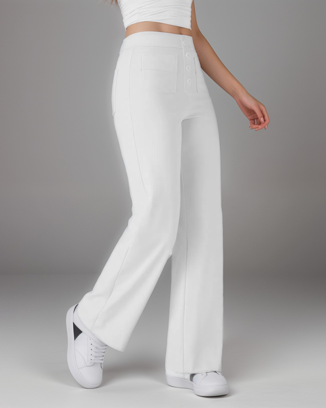 Nina | Elastische Hose mit hoher Taille