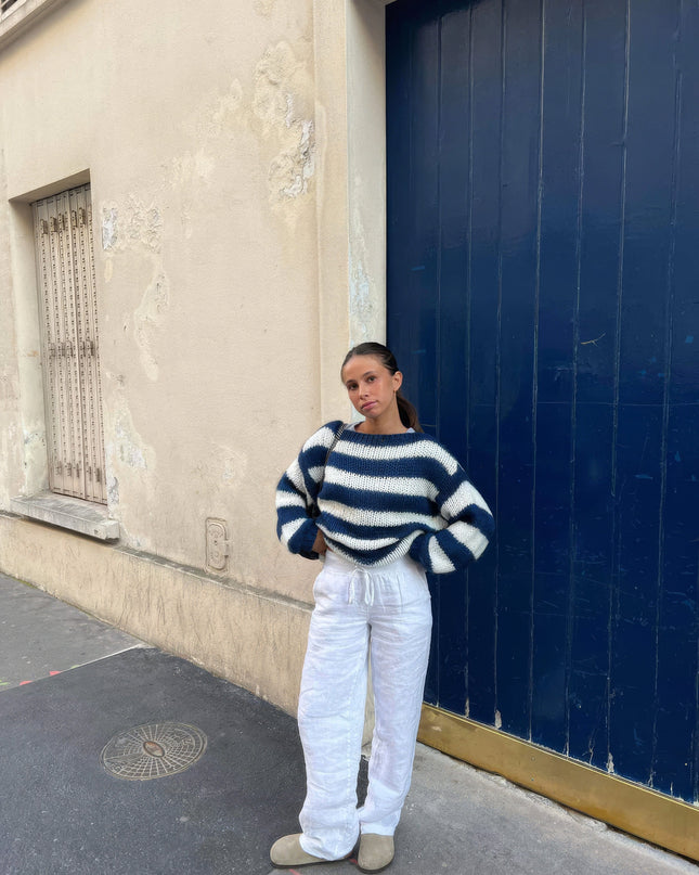 Gemütlicher leichter Strickpullover für lässigen Komfort
