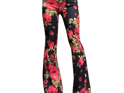 Leopard Bootcut-Hose