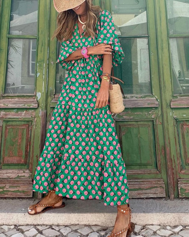 Grünes Sommerkleid