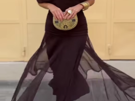 Lady™ - Elegantes Maxikleid für festliche Anlässe mit V-Ausschnitt