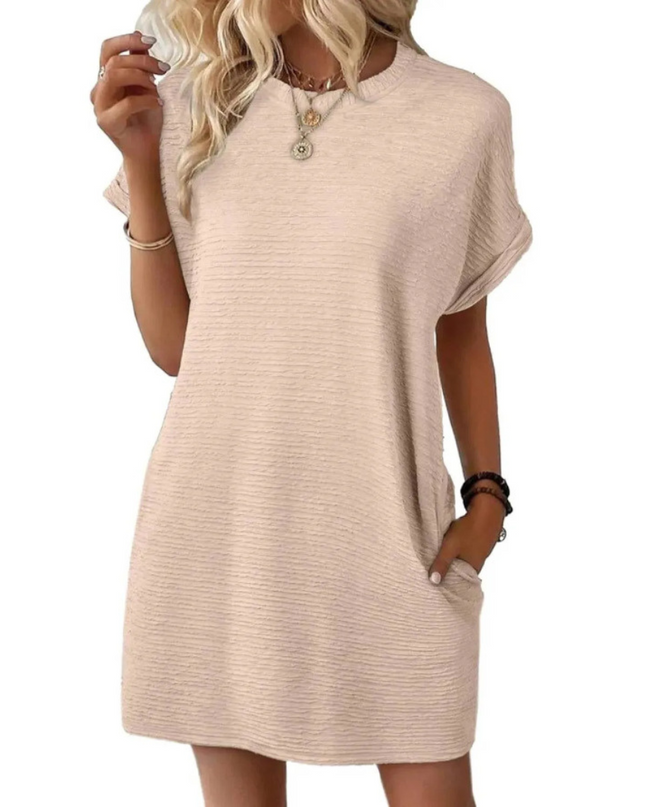 Ivay™ – Minimalistisches Sommerkleid mit Rundhalsausschnitt