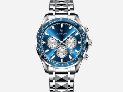 Luxuriöse Herren-Sportuhr mit wasserdichtem Quarzwerk und Chronograph