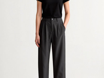Klassische Wide-Leg Hose mit hohem Bund für stilvolle Outfits