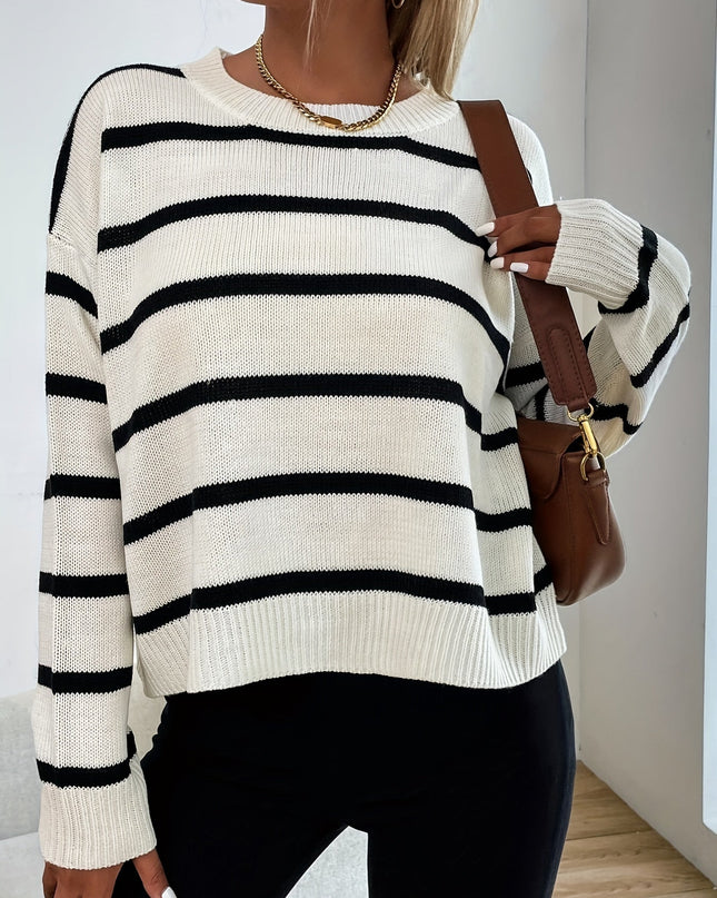 Gestreifter Pullover
