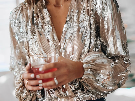 Fashique |  Glitzernde Bluse für Damen
