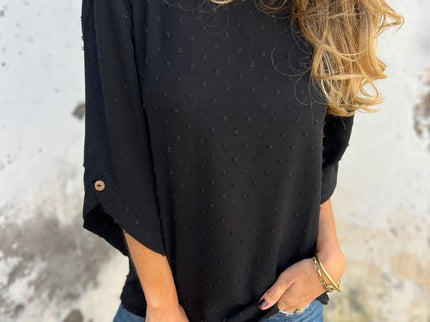 BENEDICTE - LOCKERE BLUSE MIT ÄRMELN