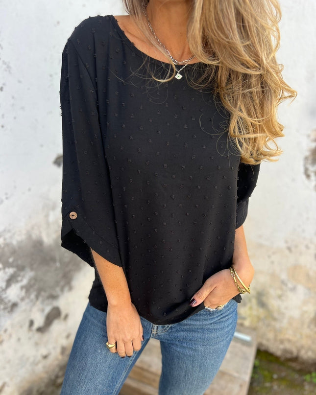 BENEDICTE - LOCKERE BLUSE MIT ÄRMELN
