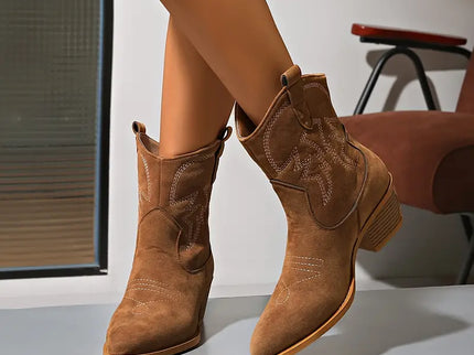 Stilvolle bestickte Westernstiefel für Frauen - Ruby Collection