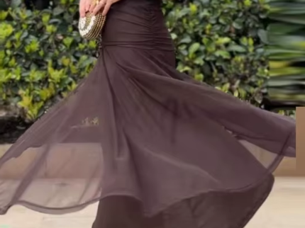 Lady™ - Elegantes Maxikleid für festliche Anlässe mit V-Ausschnitt