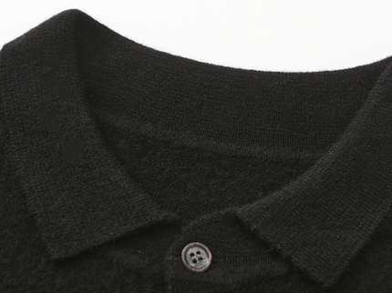 Bennett | Luxuriöser Herren Kaschmirpullover mit Polokragen & Knopfleiste