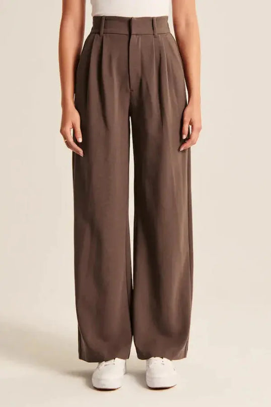 Elegante High-Waist Wide-Leg Hose mit zeitlosem Schnitt