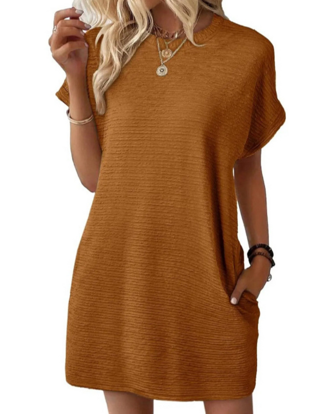 Ivay™ – Minimalistisches Sommerkleid mit Rundhalsausschnitt