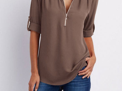 Langärmelige Lockere Bluse