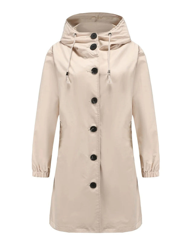 Flieder - Stylischer Damen-Windbreaker mit wasserdichter Kapuze