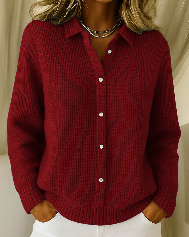 Elena | Klassischer Cardigan aus weichem Strick