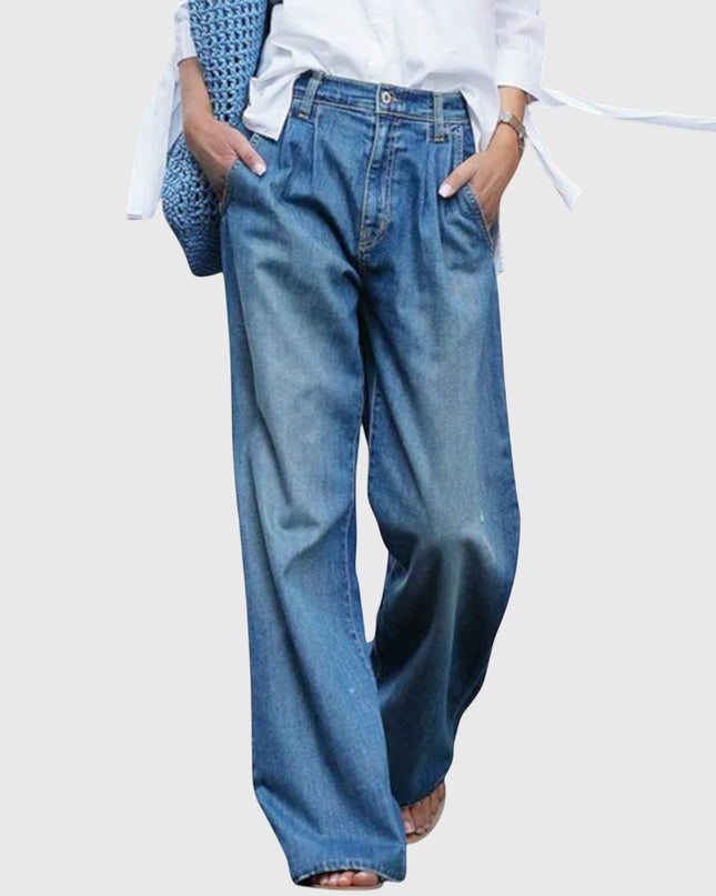 Teresa | Hochwertige Jeans mit weitem Bein