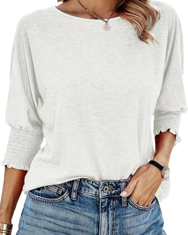 Wilma | Einfache Rundhalsausschnitt Bluse