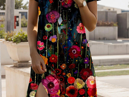 Isla™ – Kleid mit Indisch-inspiriertem Print und Rundhalsausschnitt