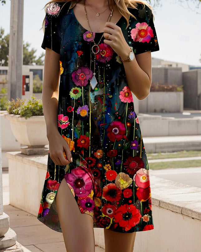 Isla™ – Kleid mit Indisch-inspiriertem Print und Rundhalsausschnitt