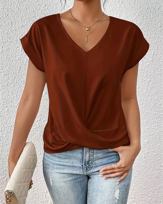 Tionna | Gemütliches V-Ausschnitt Shirt